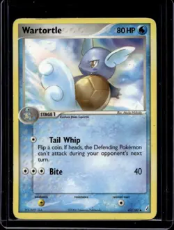 2006 Pokemon EX Crystal Guardians Wartortle #43/100 - Image 1