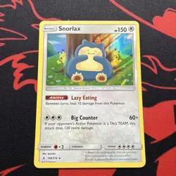 Pokemon - Snorlax - 158/214 Unbroken Bonds - Holofoil Rare - Near Mint - Image 1