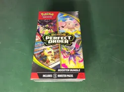 Pokemon TCG Mega Evolution PERFECT ORDER Booster Bundle 6 Packs FACTORY SEALED - Image 1