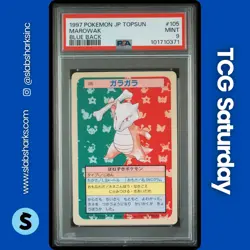 1997 POKEMON JP TOPSUN BLUE BACK #105 MAROWAKE PSA 9 - Image 1