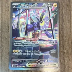 Pokemon Miraidon ex Full Art Special Illustration Rare Holo 244/198 SV01 220 HP - Image 1