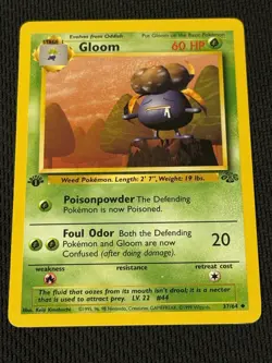 Gloom 37/64 Pokemon 1st Edition Jungle - Image 1