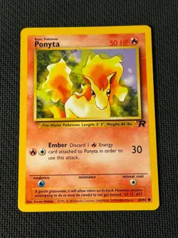 Ponyta 64/82 - Pokemon Team Rocket HP - Image 1
