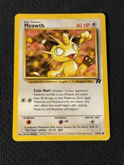 Meowth 62/82 - Pokemon Team Rocket MP - Image 1