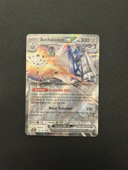 Pokemon TCG Archaludon EX 130/191 Surging Sparks Double Rare Card NM - Image 1