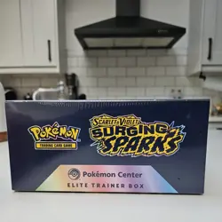 Pokemon TCG Exclusive Surging Sparks Sealed Pokemon Center Elite Trainer Box ETB - Image 4