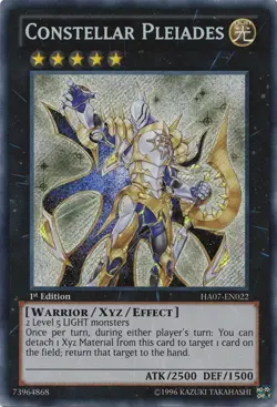 Constellar Pleiades - HA07-EN022 - Secret Rare - 1st Edition - Lightly Played - - Image 1