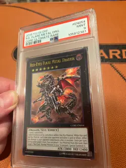 PSA 9 Yu-Gi-Oh Red-Eyes Flare Metal Dragon Ultimate Rare Unlimited - Image 3