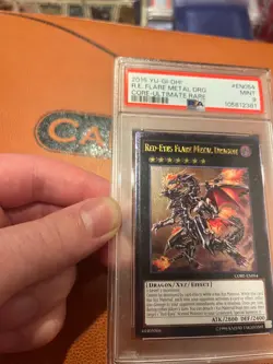 PSA 9 Yu-Gi-Oh Red-Eyes Flare Metal Dragon Ultimate Rare Unlimited - Image 5