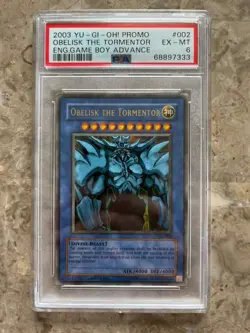 PSA 6 2003 Yugioh GBI Promo Obelisk the Tormentor Ultra Rare - Image 1