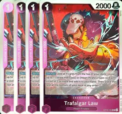 One Piece TCG - 4er Playset - OP09-069 Trafalgar Law R/EN/NM - Image 1