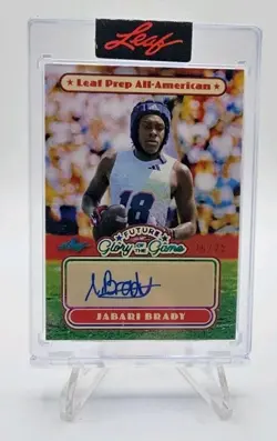 2025 Leaf Glory of the Game Future 16/25 Jabari Brady #FG-JB3 Auto - Image 1