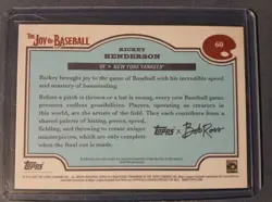 2025 Topps X Bob Ross the Joy of Baseball - Rickey Henderson #60 - Image 2