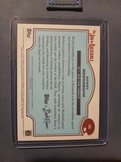 2025 Topps X Bob Ross the Joy of Baseball - Rickey Henderson #60 - Image 3