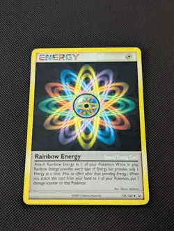 Pokemon Platinum Edition Uncommon Card Rainbow Energy 121/127 - Image 1