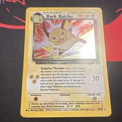 Pokemon Dark Raichu 83/82 Team Rocket Secret Rare Holo 70 HP English Card - Image 1