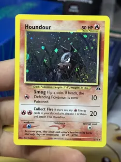 #2 Houndour 5/75 Neo Discovery 2001 Holo Rare WOTC Pokemon Card TCG - Image 3