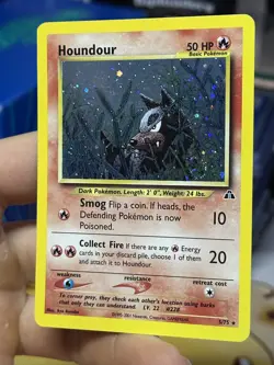#2 Houndour 5/75 Neo Discovery 2001 Holo Rare WOTC Pokemon Card TCG - Image 4