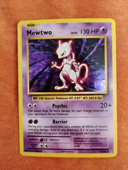Pokemon Mewtwo 051/108 Deck Exclusives Cracked Ice Holo Card 130 HP English - Image 1