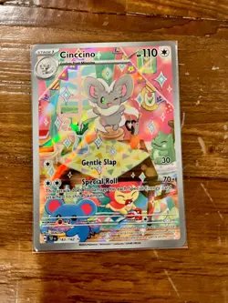 Pokemon TCG Cinccino #183/162 Temporal Forces Illustration Rare Holo Card - Image 1