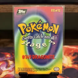 Pokemon Topps trading Dragonite Card evolution - Image 2