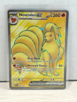 Ninetales ex - 186/165 - Pokemon 151 Full Art Ultra Rare Card NM - Image 1
