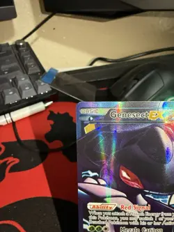 Pokemon Genesect EX TCG Full Art Ultra Rare Holo Card Plasma Blast 97/101 - Image 3