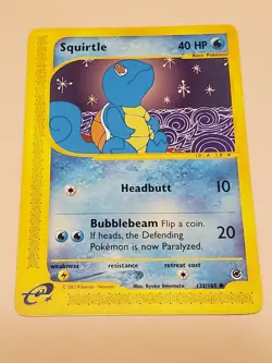 Squirtle 132/165 Expedition Base Pokemon Card - Image 1
