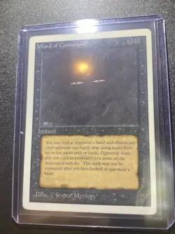 1993 WotC MAGIC the Gathering UNLIMITED medium play WORD OF COMMAND - Image 5