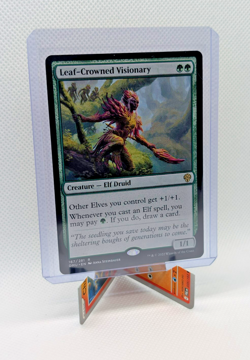MTG - Leaf-Crowned Visionary - Regular Rare #167 - Dominaria United NM - Image 1