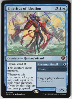 MTG Emeritus of Ideation NM Secrets of Strixhaven Magic 45 - Image 1
