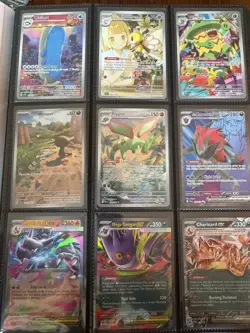 Huge Modern Pokemon Full Art, Cosmo Promo, Secret Rare Pokemon Binder Collection - Image 1