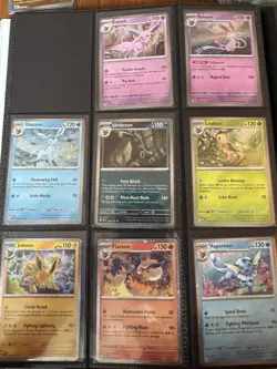 Huge Modern Pokemon Full Art, Cosmo Promo, Secret Rare Pokemon Binder Collection - Image 2