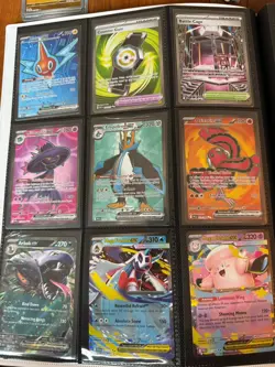 Huge Modern Pokemon Full Art, Cosmo Promo, Secret Rare Pokemon Binder Collection - Image 4