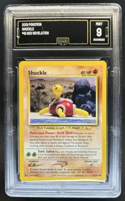 2001 Pokemon Neo Revelation Shuckle #51/64 GMA 9 - Image 1