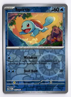 Pokemon 151 Squirtle 007/165 Common Reverse Holo - Image 1