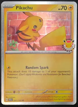 NM+ Pikachu 051/162 Pokemon Day 2026 Stamp Cosmos Holo Promo Pokemon TCG - Image 2