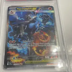 Pokemon Mega Charizard X EX 125/094 Phantasmal Flames Holo Rare PSA 8 2025 - Image 3