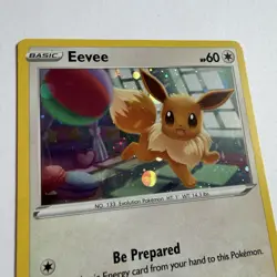 Pokemon TCG Eevee SWSH212 Black Star Promo Sword & Shield Holo Rare NM/M - Image 2