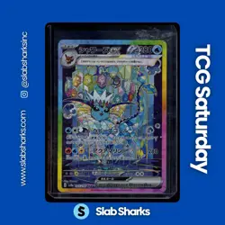 2024 POKEMON TERASTAL FEST JP #205/187 VAPOREON EX SPECIAL ART RARE - Image 1