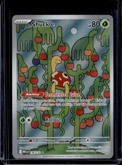 2025 Pokemon Mega Evolution Shuckle RC Illustration Rare #136/132 - Image 1