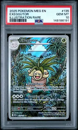 PSA 10 - Exeggutor 135 Illustration Rare -Pokemon Meg En-Mega Evolution - Image 1