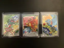 Pokemon First Partners Illustration Collection MEP Bulbasaur Charmander Squirtle - Image 1