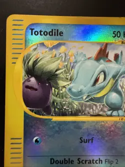 2002 Pokemon TCG Totodile Expedition Base Set 134/165 Reverse Holo - Image 2