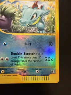 2002 Pokemon TCG Totodile Expedition Base Set 134/165 Reverse Holo - Image 4