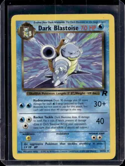 2000 Pokemon Team Rocket Dark Blastoise #20/82 - Image 1