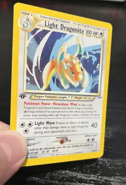 1st Edition 2002 Pokemon Neo Destiny Light Dragonite Holo 14/105 - PLEASE READ! - Image 4