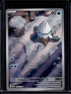 2025 Pokemon Mega Evolution Snover Illustration Rare #140/132 - Image 1