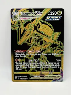 Pokemon Rayquaza VMAX Secret Rare Full Art Holo 320HP TG29/TG30 Silver Tempest - Image 1