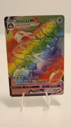 Pokemon Snorlax VMAX Rainbow Secret Rare Holo 206/202 Sword & Shield - Image 1